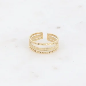 bague-3-rangs-martele-quadrille-et-effet-grain_or