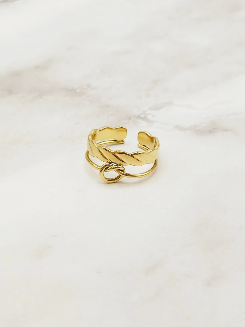 Bague en acier inoxydable ajustable Boucle – Image 2
