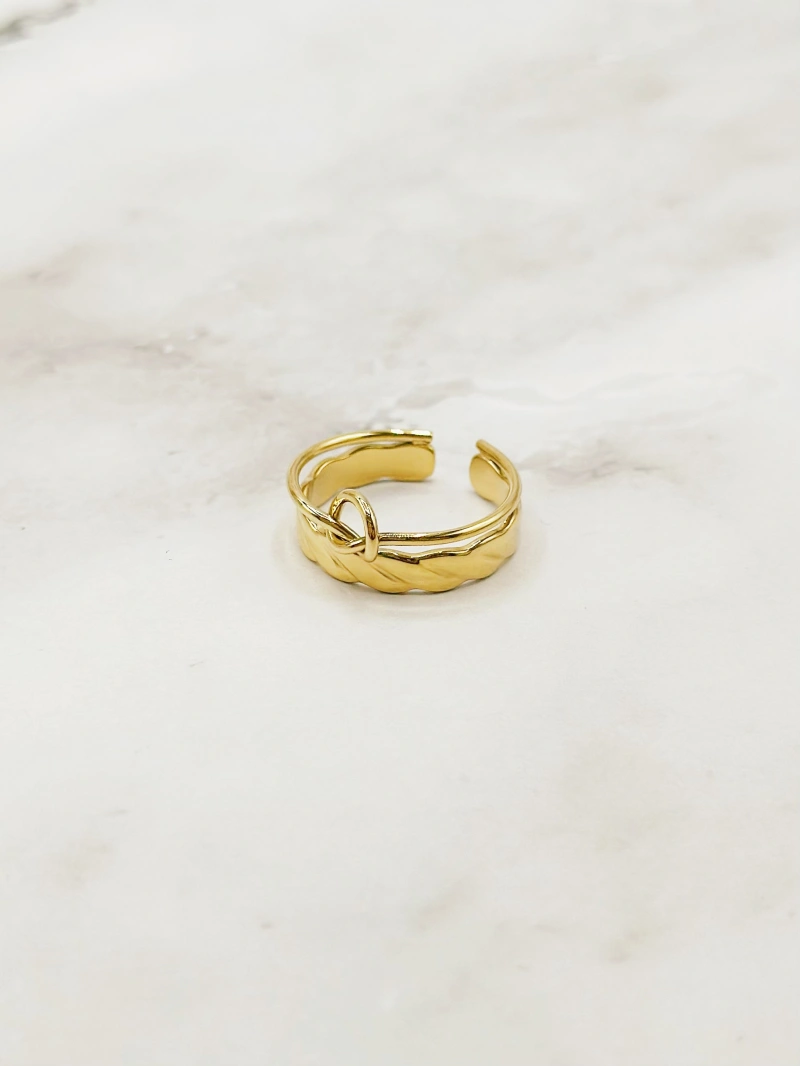 Bague en acier inoxydable ajustable Boucle – Image 3