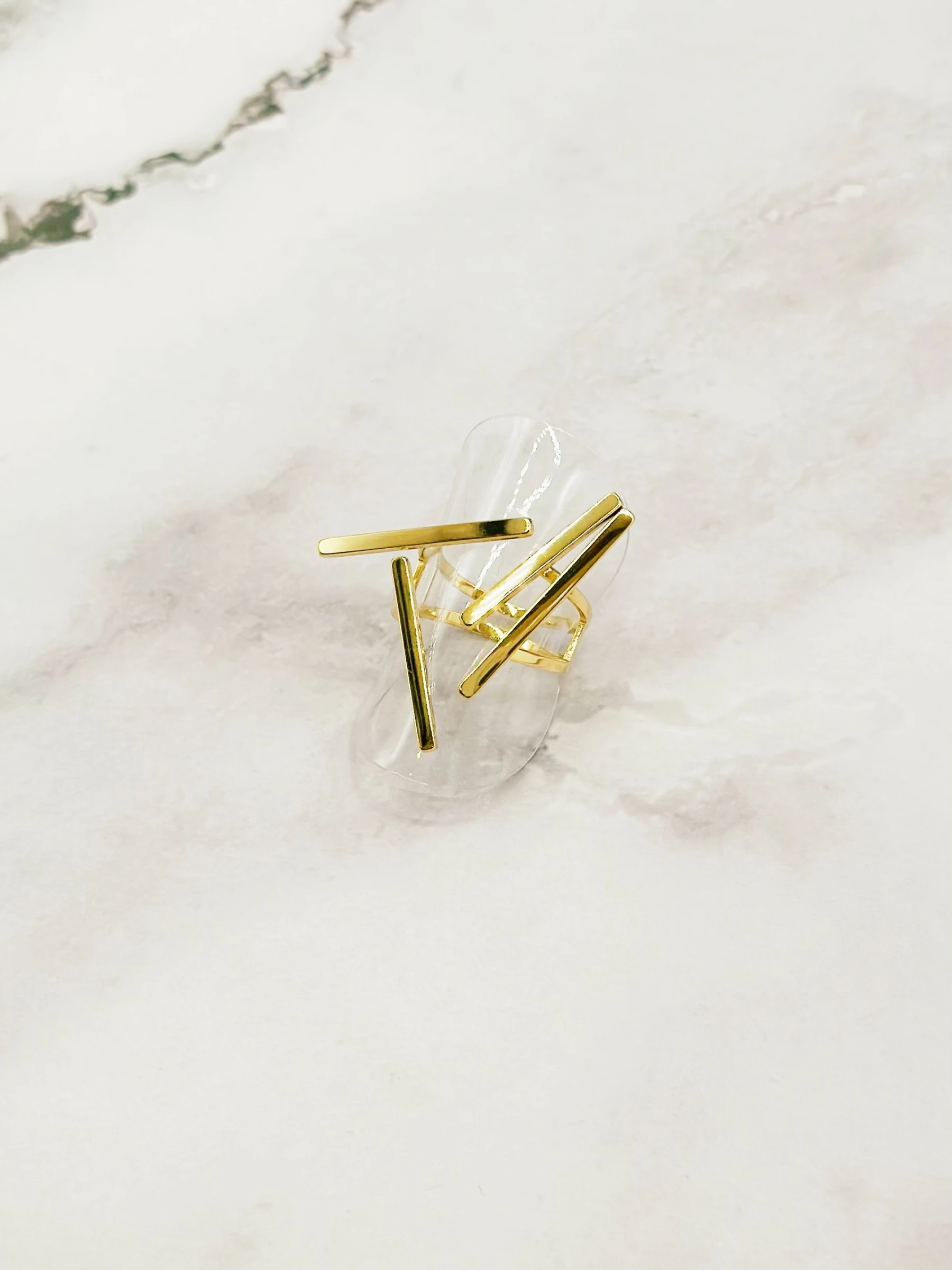 Bague en acier inoxydable ajustable minimaliste – Image 3