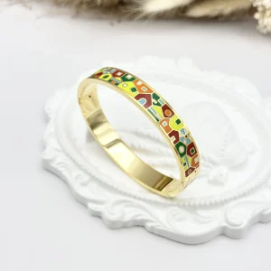 bracelet-jonc-email-en-acier-inoxydable-multi-motifsouvrable-largeur-10mm_or