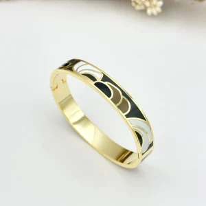bracelet-jonc-email-en-acier-noir-beige-blanc-ouvrable-largeur-10mm