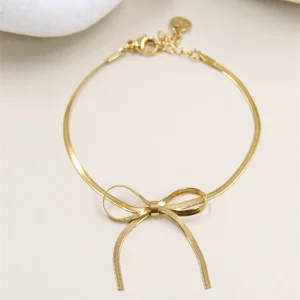 Bracelet noeud de papillon en acier