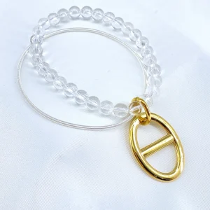 bracelet pierre avec un pendentif