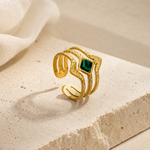 bague-acier-inoxydable-reglable-Ufuk-verte