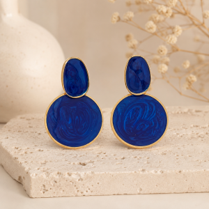 Boucles d'oreilles clous en acier - Blossom
